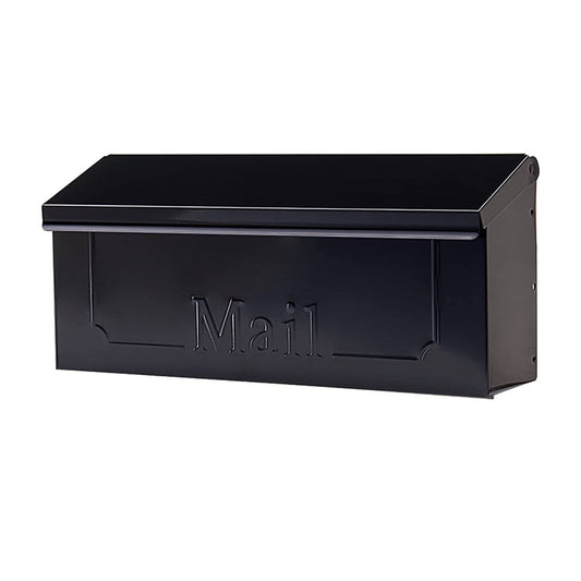 Mailboxes Mini Townhouse - Wall Mount Mailbox Small Capacity Galvanized Steel Black - SKINMOZ MARKET