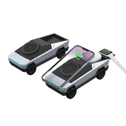 3 in 1 Charging Station Cybertruck Wireless Charger For Phone Watch Airpods
