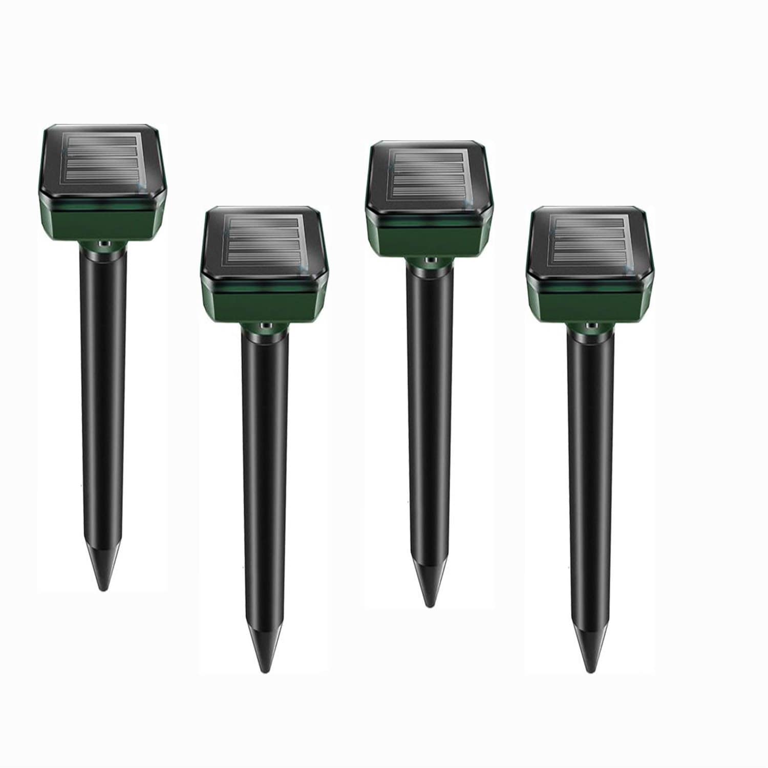 4Pcs Ultrasonic Solar Mole and Groundhog Repellent Gopher - Repellent Pest Rodent - SKINMOZ MARKET