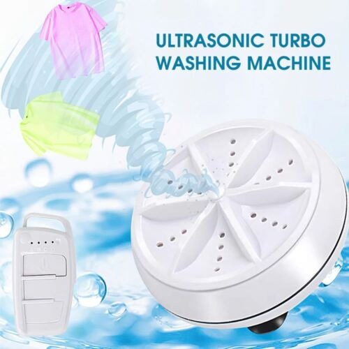 2-in-1 Portable USB Washing Machine – Mini Travel Turbine Washer for Clothes & Small Items