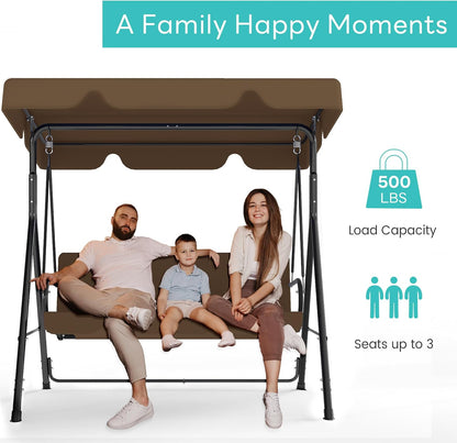 Outdoor Patio Swing Chair 3-Person