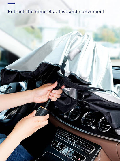 Car Sun Shade Protector Foldable Windshield  : Windshield Cover For Sun - SKINMOZ MARKET