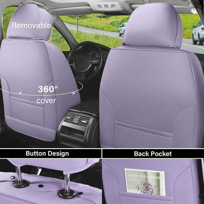 Waterproof Nappa Leather Carseat Cover Universal Fit for Most Cars