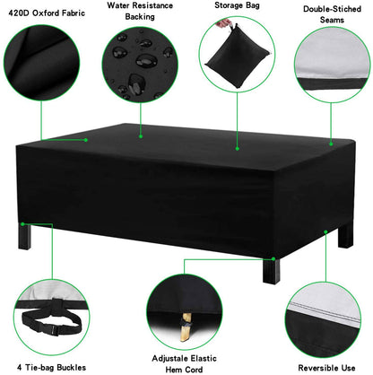 Patio Table Chair Covers - Sofa Cover Super Large Waterproof Patio Garden - SKINMOZ MARKET
