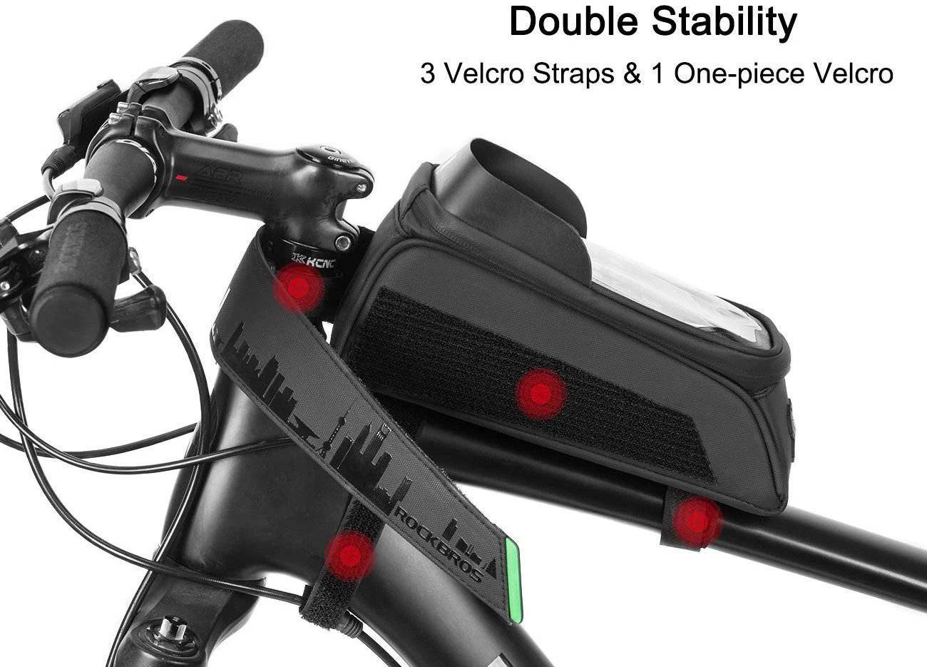 Bike Bag - Rockbros Waterproof Bicycle Bag With Phone Holder 6.5 Inches - SKINMOZ MARKET