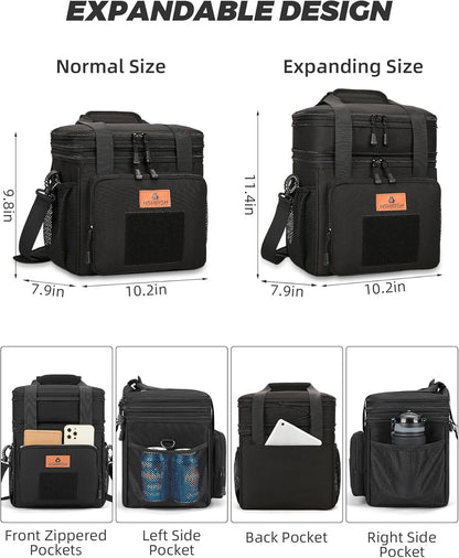 Expandable 16L Tactical Lunch Box Insulated & Leak Proof