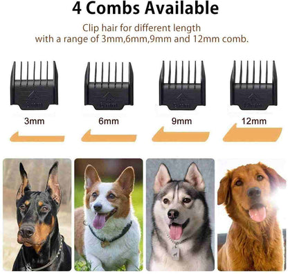 Dog Shaver Clippers Low Noise Rechargeable: Hair Clippers Set for Dogs Cats Pets - SKINMOZ MARKET