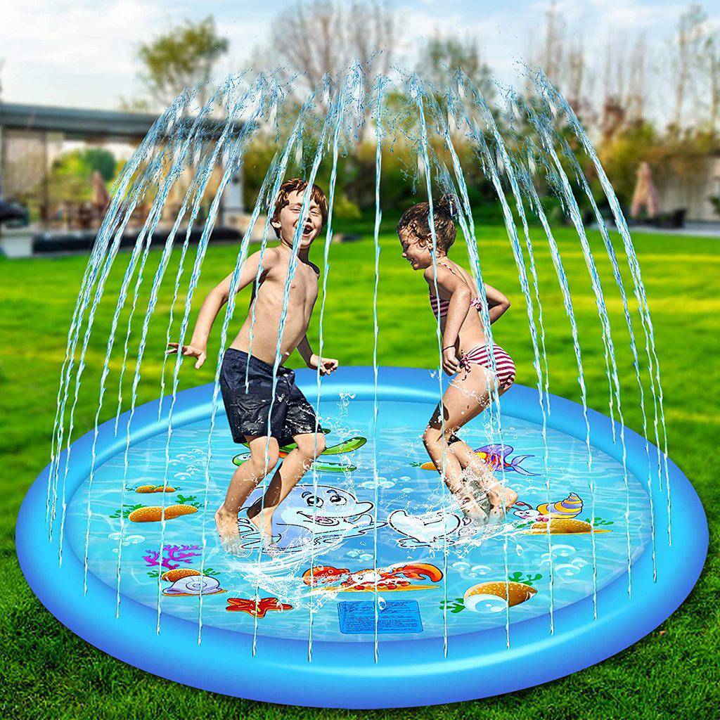 Sprinkler For Kids And Baby Outdoor Splash Pad Inflatable Toy For Summer 68'' - SKINMOZ MARKET