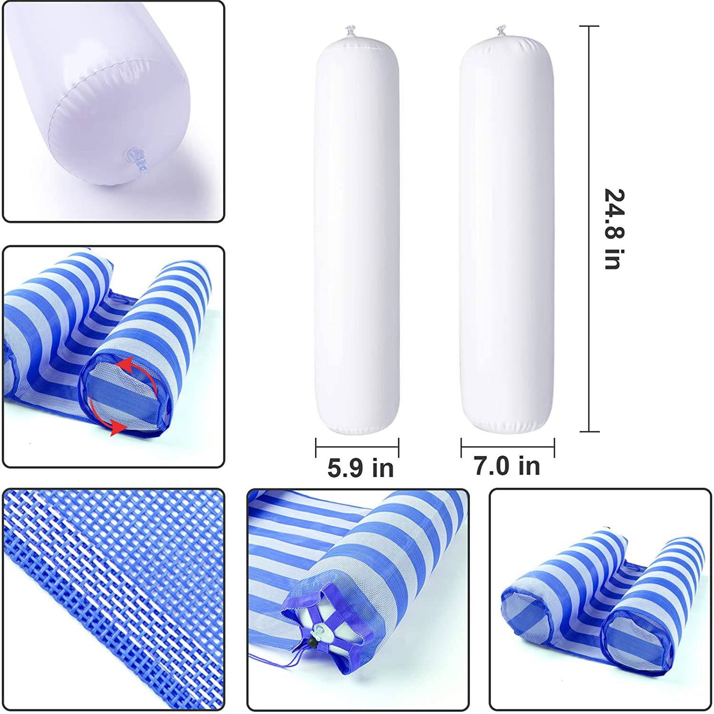 Premium Swimming Pool Floating Hammock - The Best inflatable chair With Air Pump - SKINMOZ MARKET