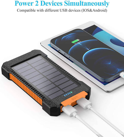 Solar Power Bank Portable 26800mAh Phone Charger - Fast Charging Battery - SKINMOZ MARKET