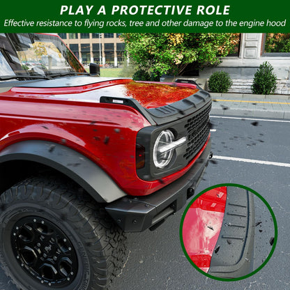 Hood Deflector Compatible with 2021-2025 Ford Bronco