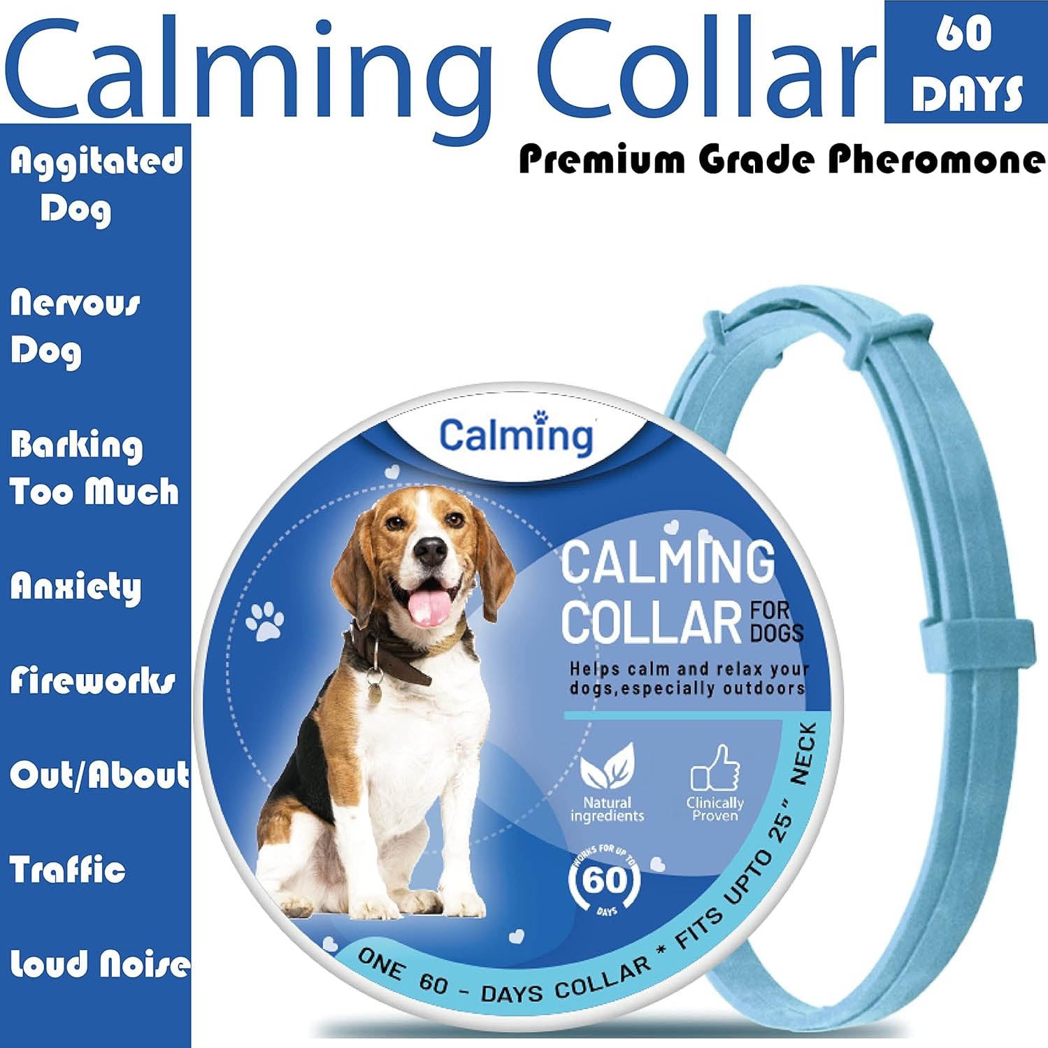 Calming Collar – Cats and Dogs 60 Days Stress & Anxiety Relief