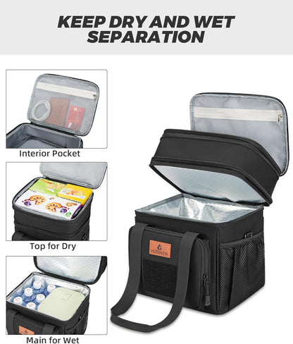 Expandable 16L Tactical Lunch Box Insulated & Leak Proof