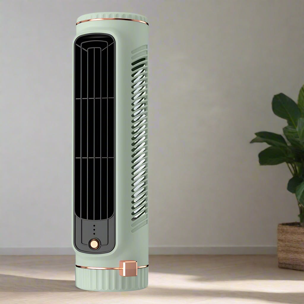 CoolBreeze™ Bladeless Portable Air Conditioner Tower Fan for Home & Office