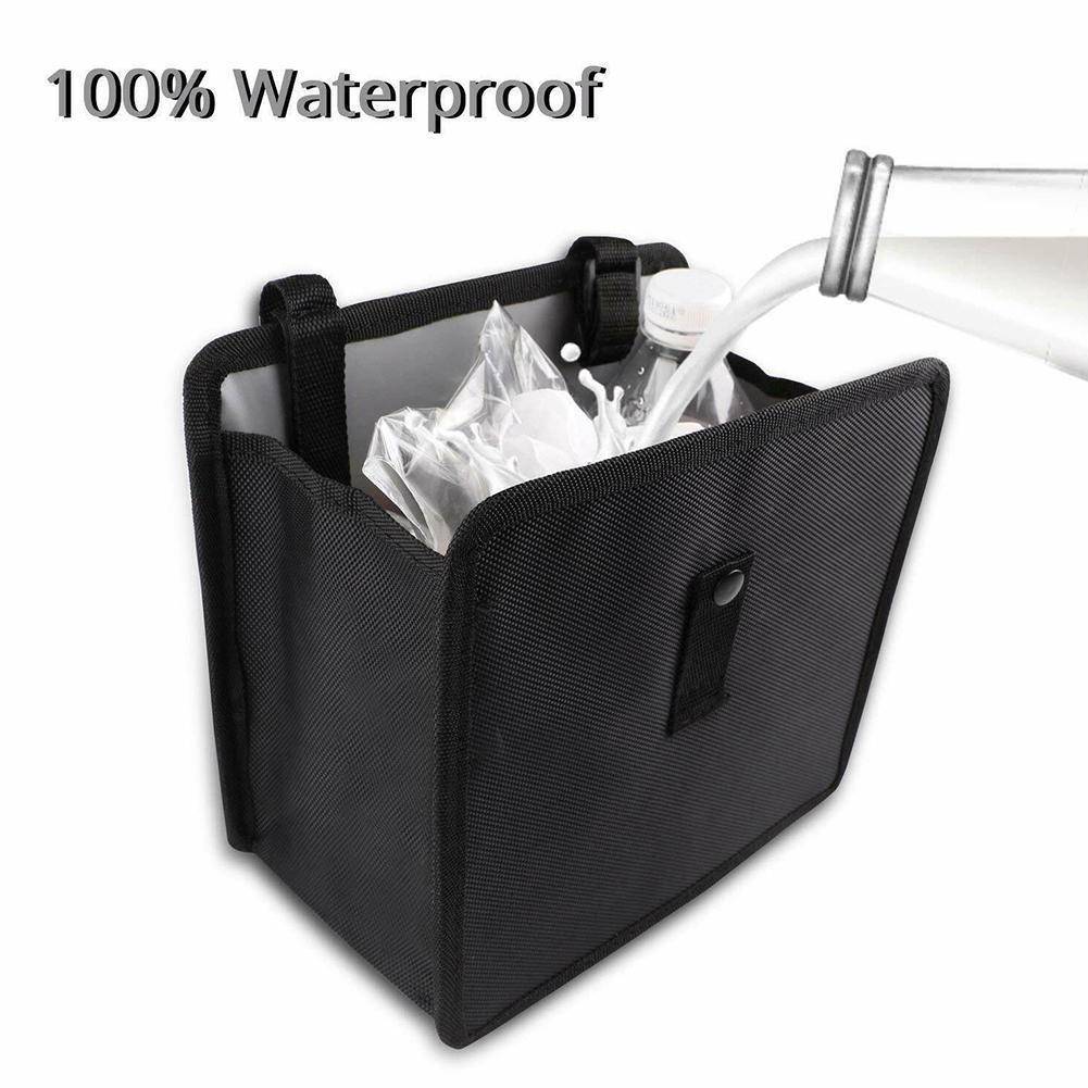 Car Trash Can : Foldable Car Garbage Bag Patented Car Bin Waste Basket Comfortable - SKINMOZ MARKET