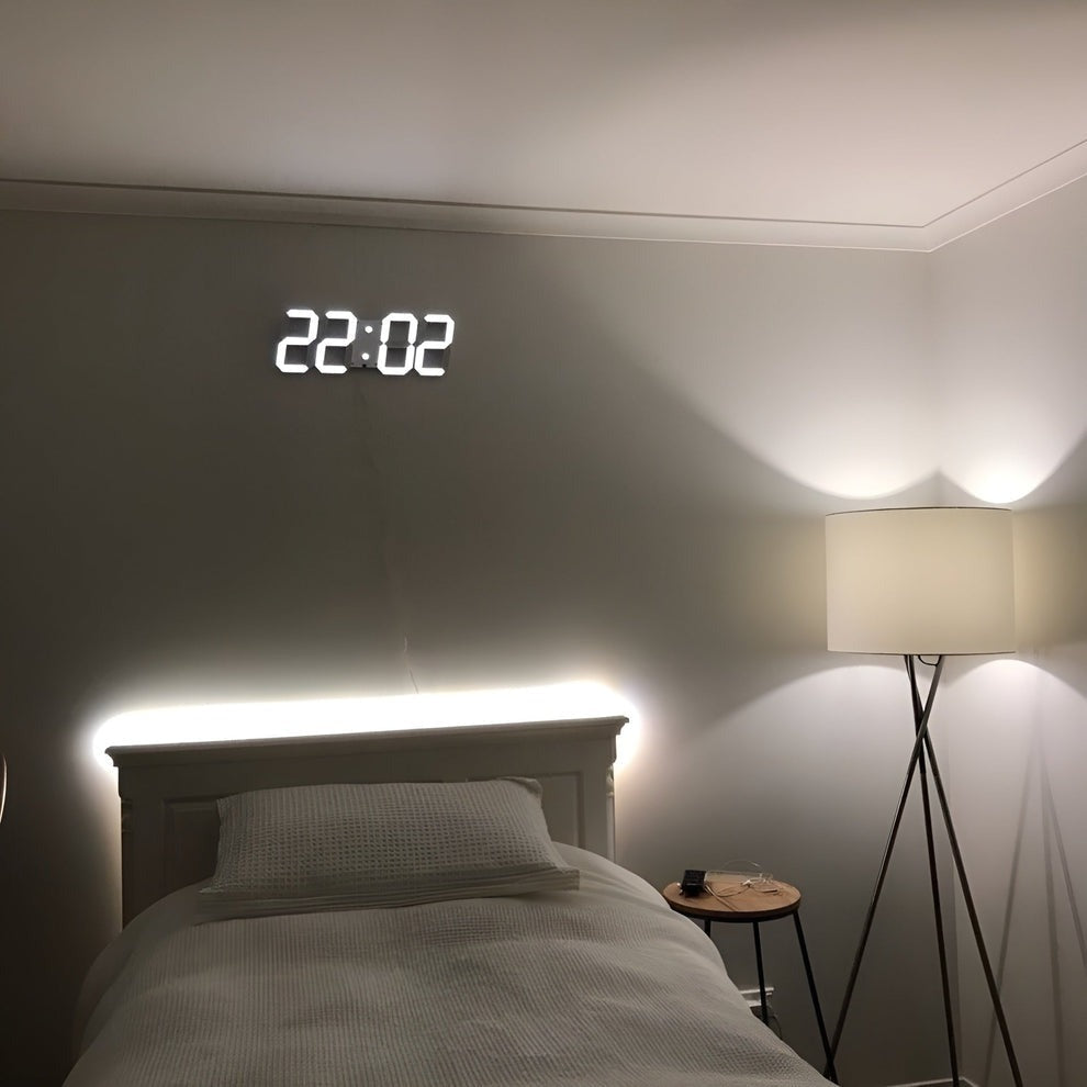3D LED Digital Clock – Time Date & Temp Display for Home or Office