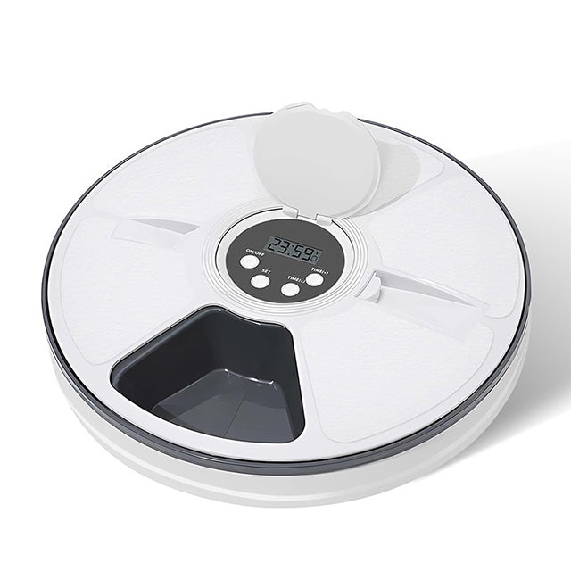 6-Meal Auto Cat Feeder – Programmable Dispenser & Easy to Clean
