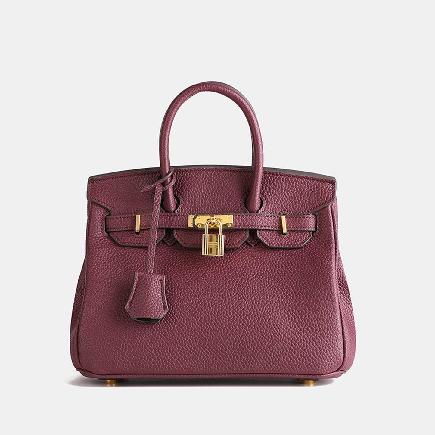 Elegant Cowhide Leather Shoulder Bag with Zipped Storage – Premium Durable Handbag for Daily Use