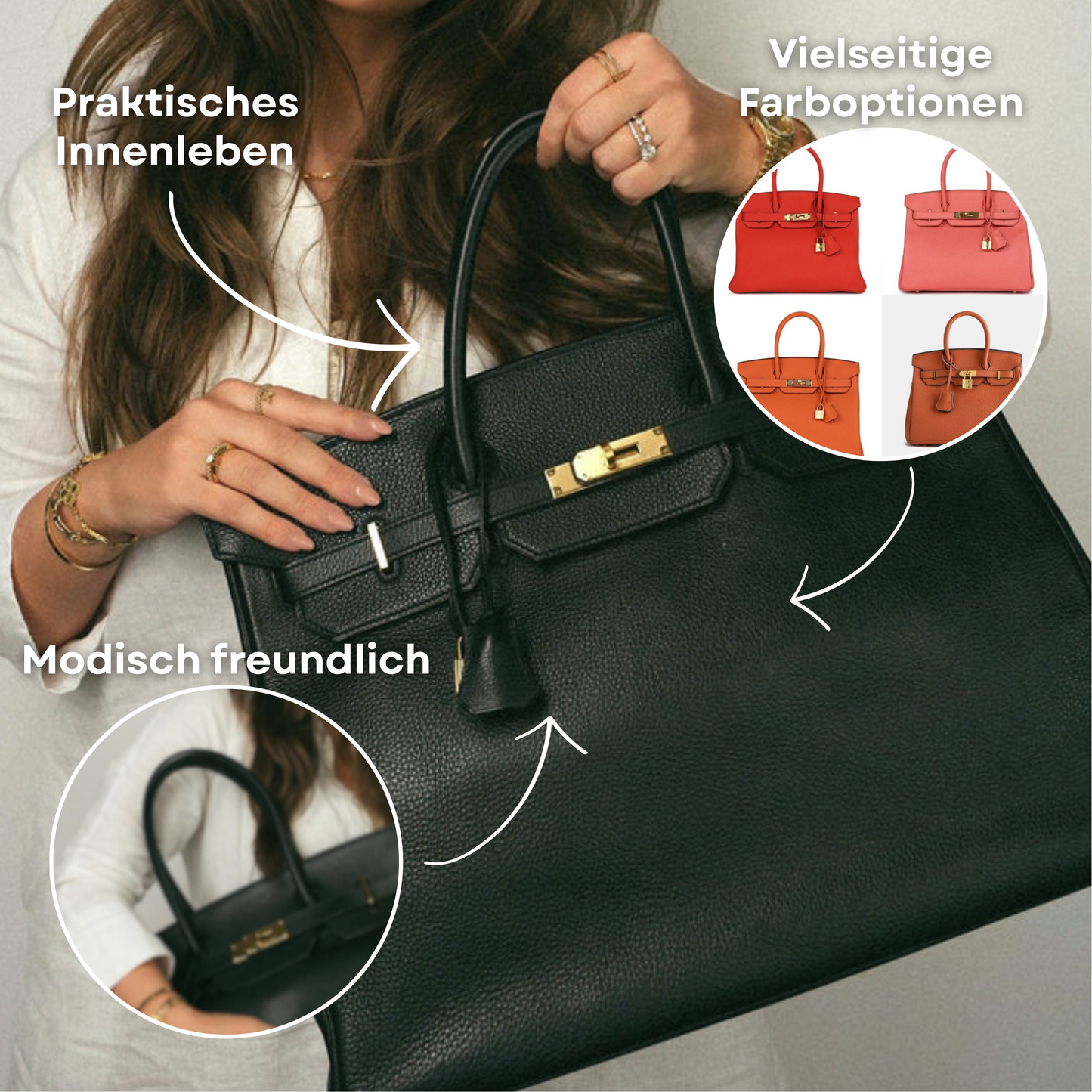 Elegant Cowhide Leather Shoulder Bag with Zipped Storage – Premium Durable Handbag for Daily Use