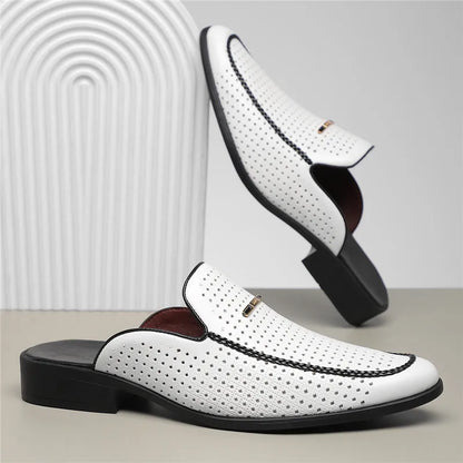 Capri Genuine Leather Slides