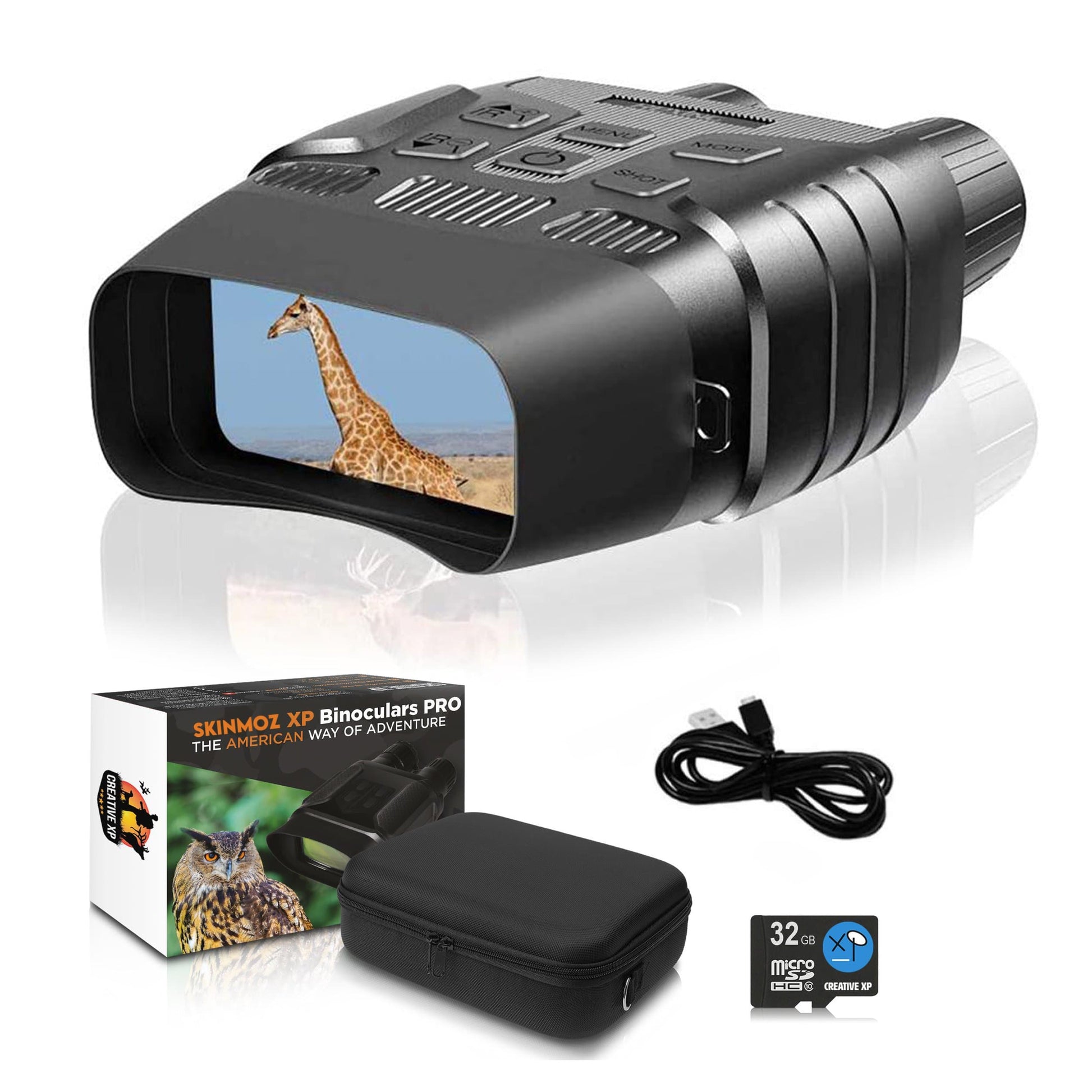 Digital Night Vision Infrared Binoculars for Complete Darkness HD Recording Camera Googles - SKINMOZ MARKET