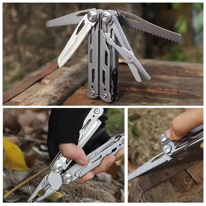 16-in-1 Multi-Tool Pliers – Compact Folding Tool for Camping DIY & Repairs