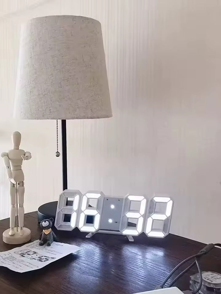 3D LED Digital Clock – Time Date & Temp Display for Home or Office