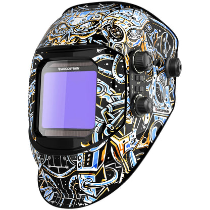 Welding Helmet: Large View True Color Auto Darkening