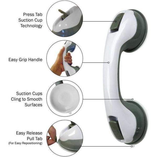 Grab Bars Rails Anti-slip Bathroom Shower Suction - SKINMOZ MARKET