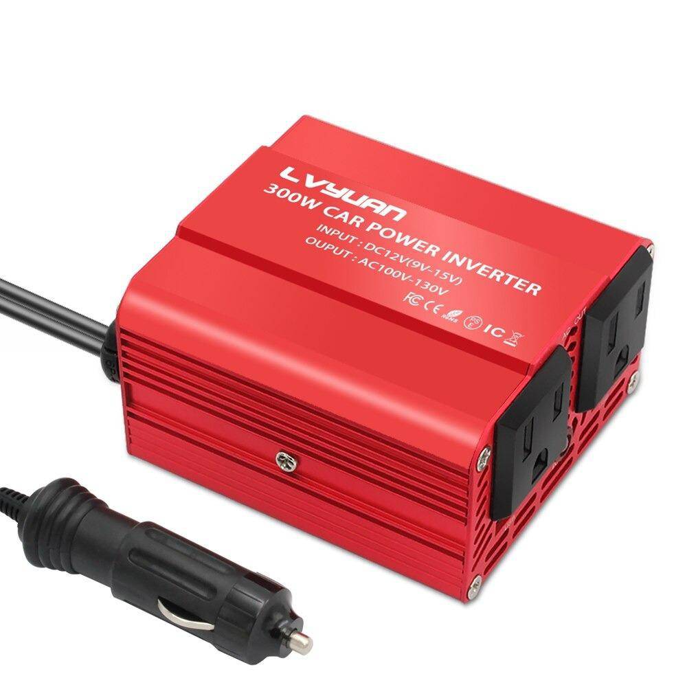 300W Car Power Inverter Adapter 12V to 110V AC with 4.2 A Dual USB - SKINMOZ MARKET