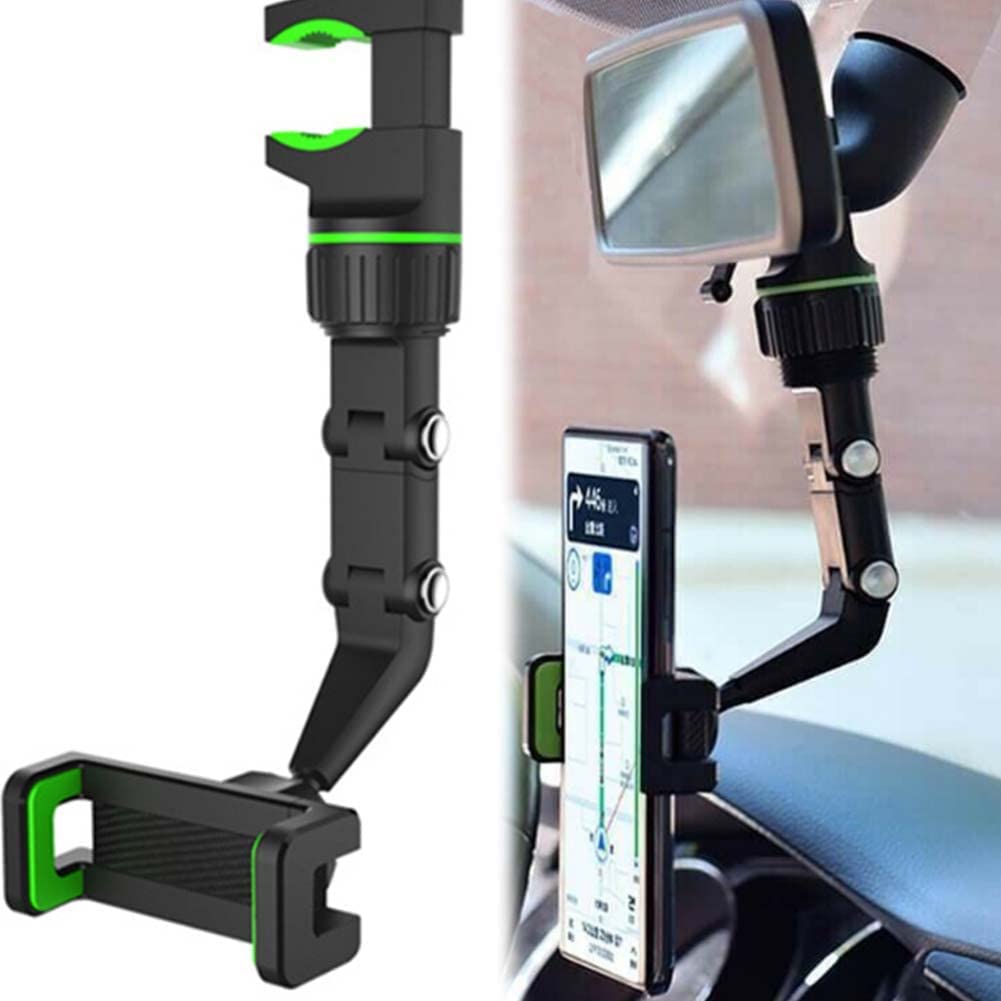 Car Phone Holder - Multifunctional Rearview Rotating  GPS Holder 360° - SKINMOZ MARKET