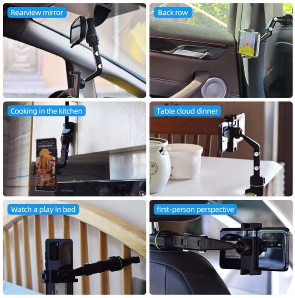Car Phone Holder - Multifunctional Rearview Rotating  GPS Holder 360° - SKINMOZ MARKET