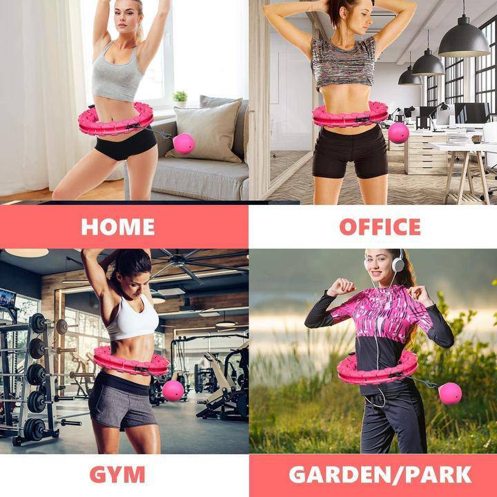 Smart Weighted Hoola Hoop - Thin Waist Fitness Trainer Equipment For Cardio - SKINMOZ MARKET