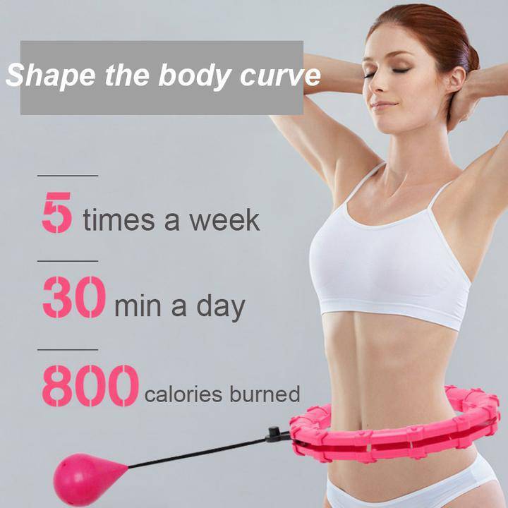 Smart Weighted Hoola Hoop - Thin Waist Fitness Trainer Equipment For Cardio - SKINMOZ MARKET