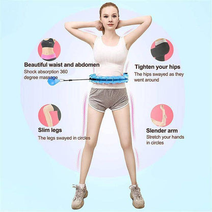 Smart Weighted Hoola Hoop - Thin Waist Fitness Trainer Equipment For Cardio - SKINMOZ MARKET