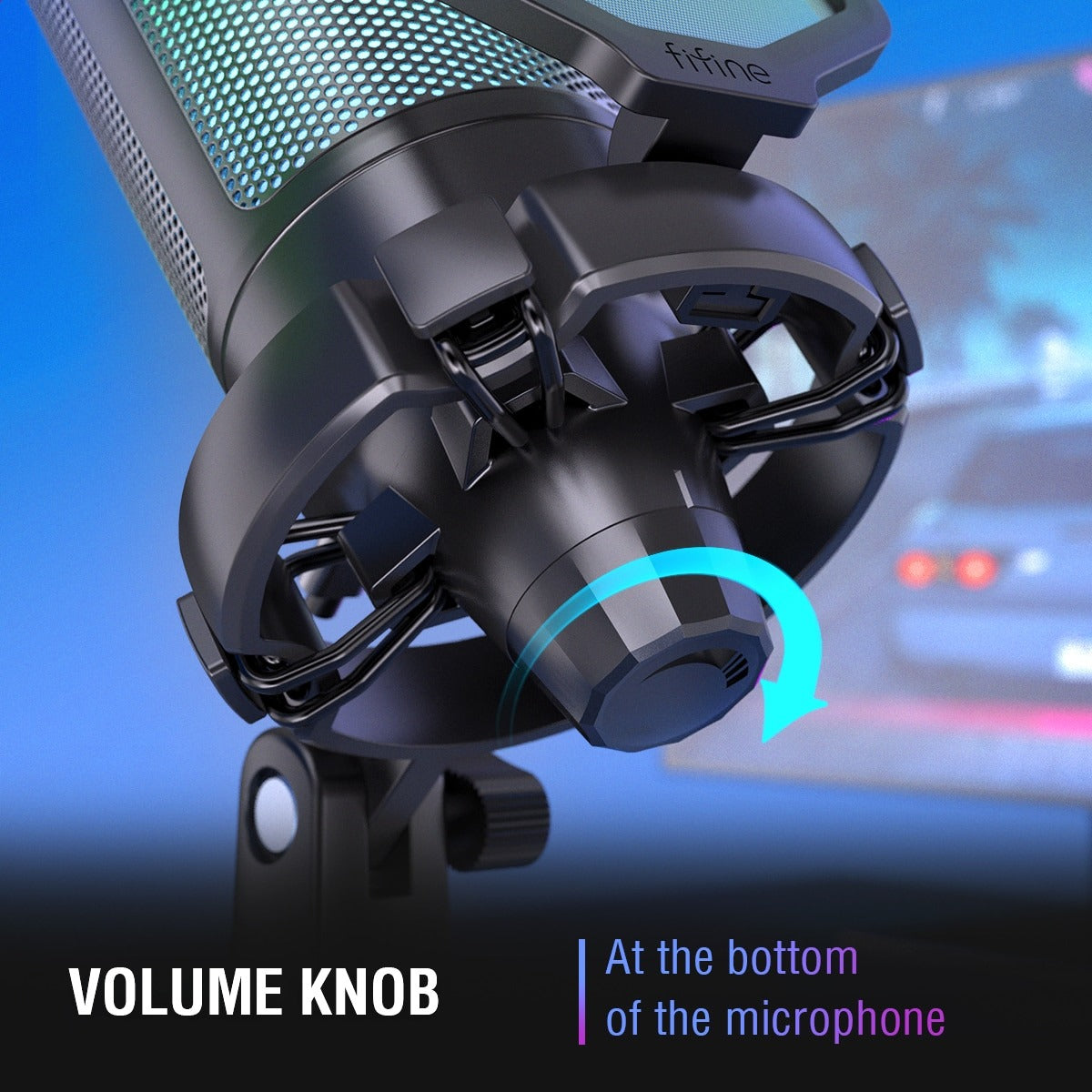 Gaming Microphone - USB RGB Mic Condenser For Recording, Streaming - SKINMOZ MARKET