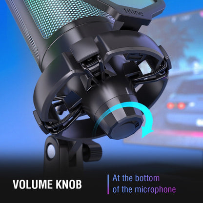 Gaming Microphone - USB RGB Mic Condenser For Recording, Streaming - SKINMOZ MARKET