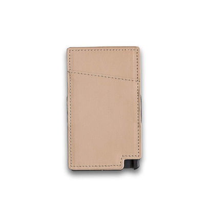 Metal Wallet: Metal Card Holder Leather Anti-Theft - Slim Aluminum Protection Wallet - SKINMOZ MARKET