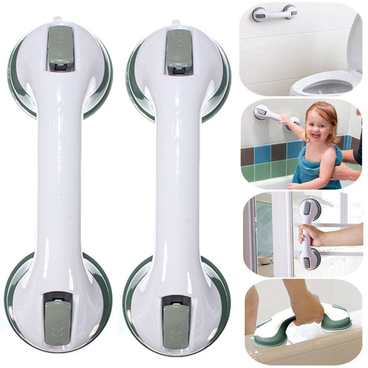Grab Bars Rails Anti-slip Bathroom Shower Suction - SKINMOZ MARKET