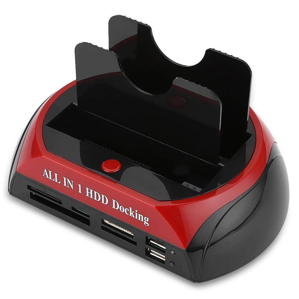 HDD Docking Station IDE SATA IDE Dual USB 2.0 : Clone Hard Drive Card Reader - SKINMOZ MARKET