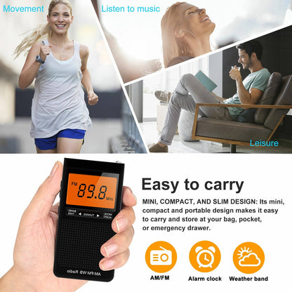 Portable Pocket Radios AM FM