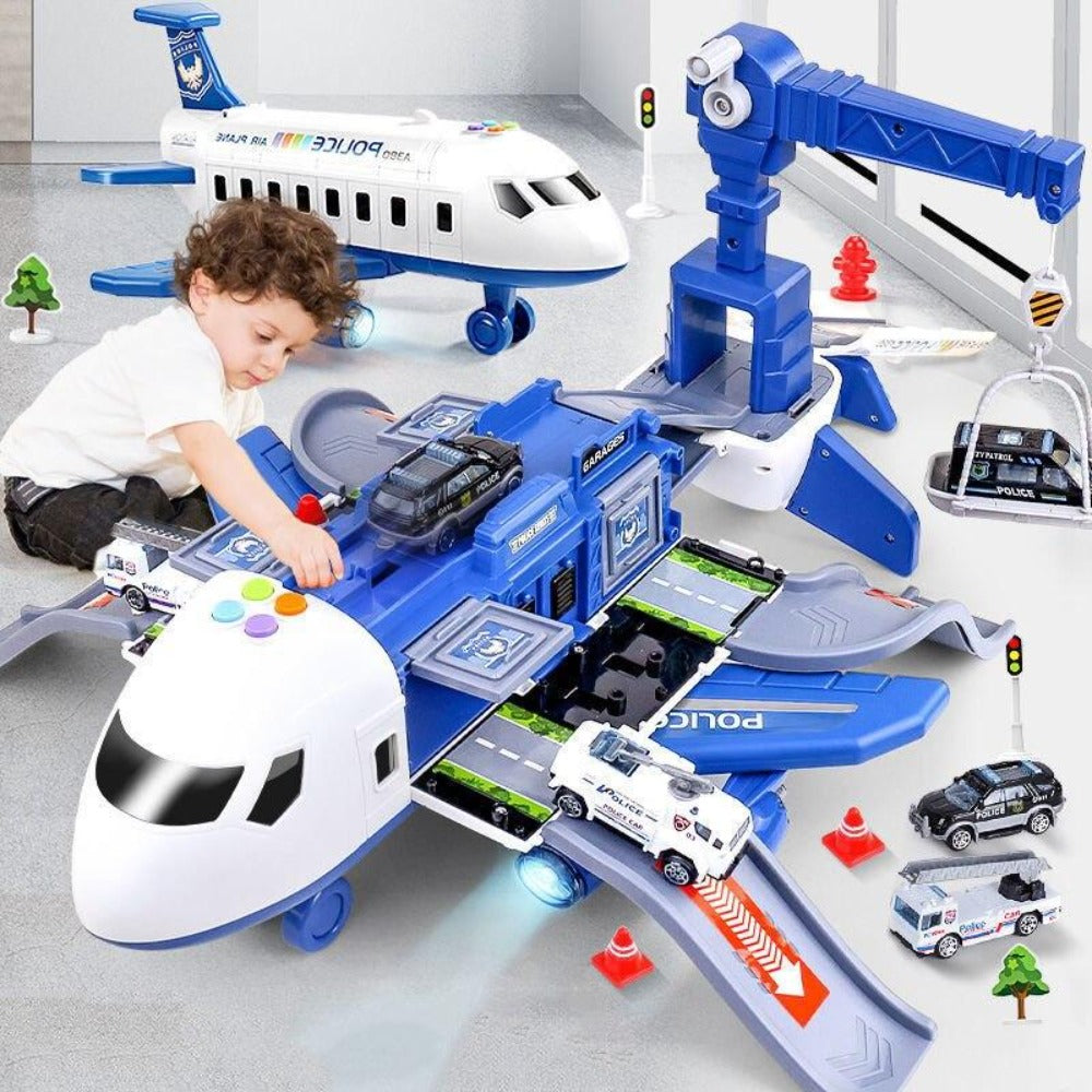 Extra Large Airplane Vehicle Play Sets | Police, Construction or Fireman Toys