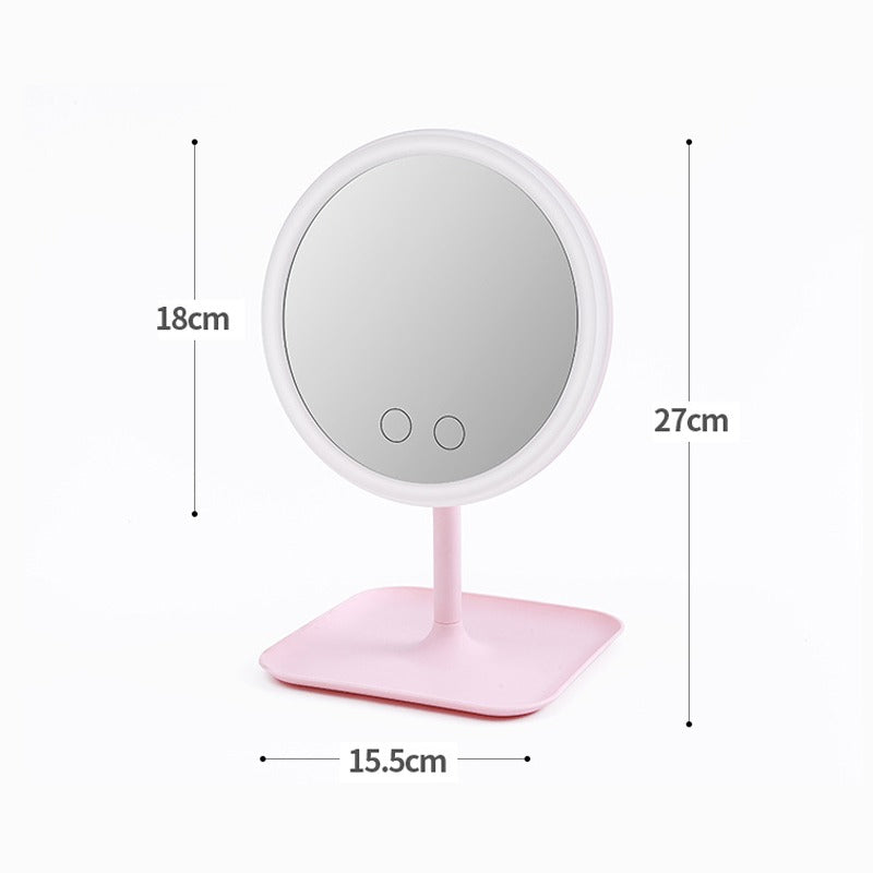 Makeup Mirror With Led: Ring Light Mirror - SKINMOZ MARKET