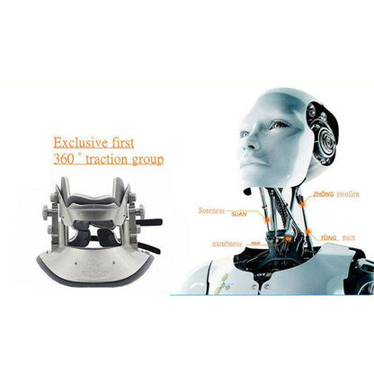 Cervical Neck Traction Device : Neck stretcher Brace Adjustable, Grey - SKINMOZ MARKET