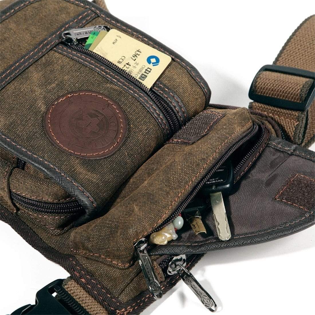 Motorcycle Drop Thigh Leg Bag : Tactical Multi Purpose And Conceal - SKINMOZ MARKET