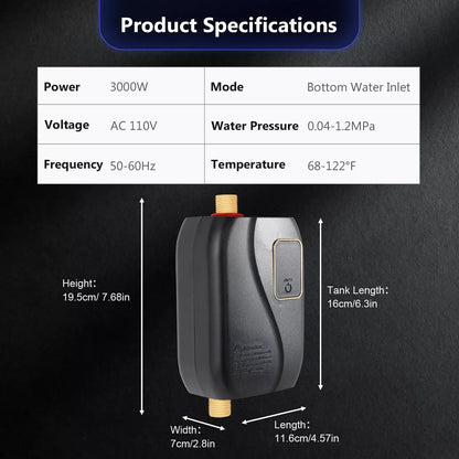 Instant Water Heater Tankless