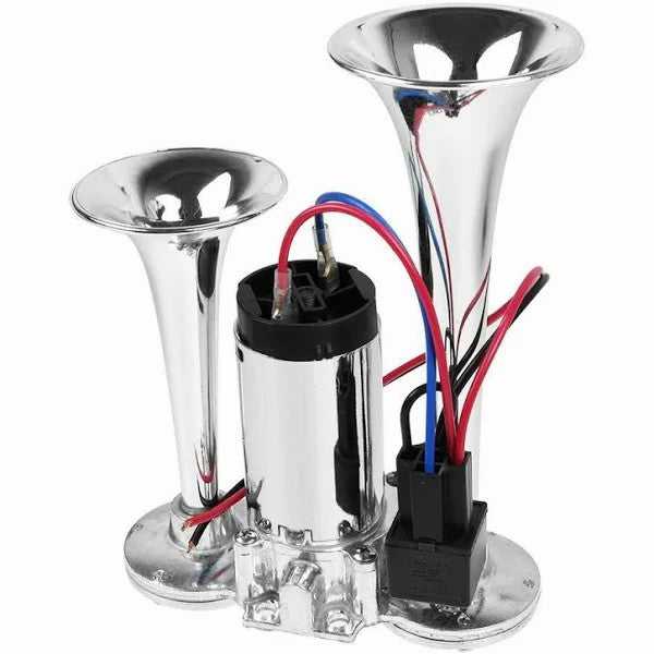 Car Electric Dual Horn Truck Boat Train Speaker: Loudest Trumpets 600DB - SKINMOZ MARKET