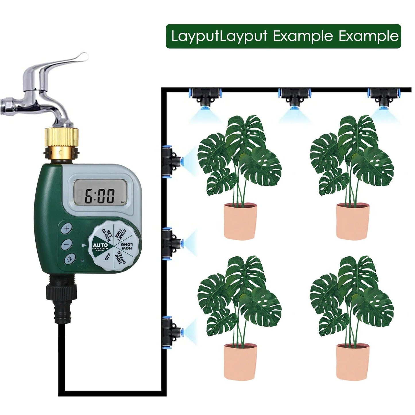 Watering Grass Outlet Timer For Garden - Automatic Water Clock Controller - SKINMOZ MARKET
