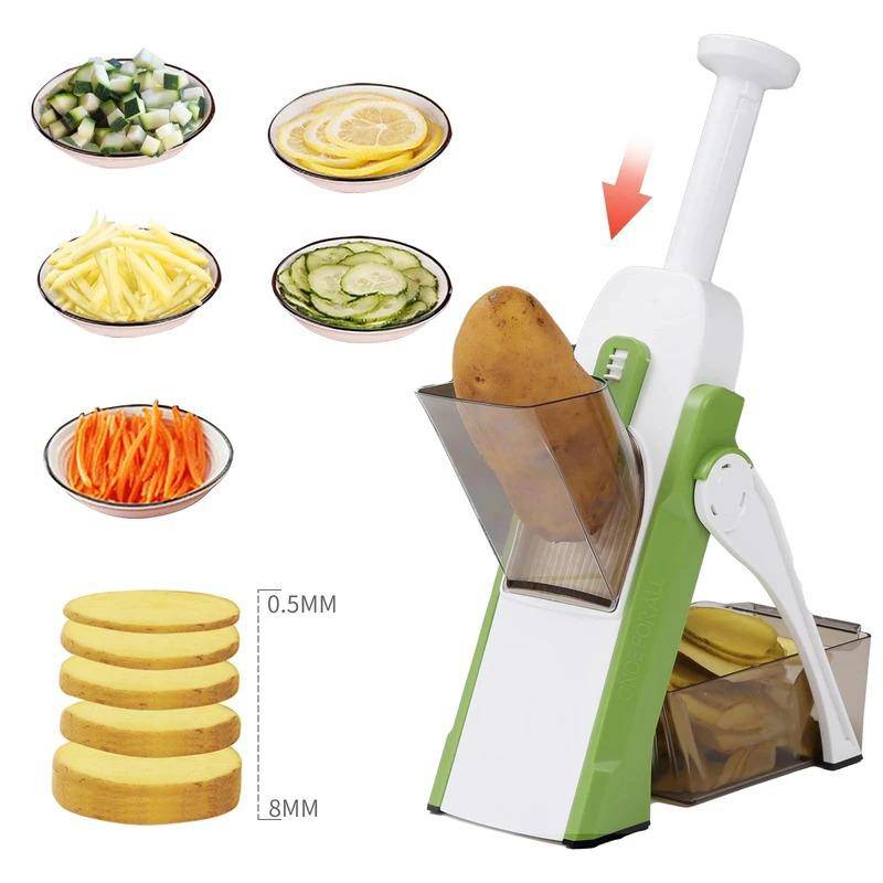Vegetable Cutter Mandoline Slicer, ONCE FOR ALL. Food Chopper, Dicer Fruit, French Fry Julinner - SKINMOZ MARKET